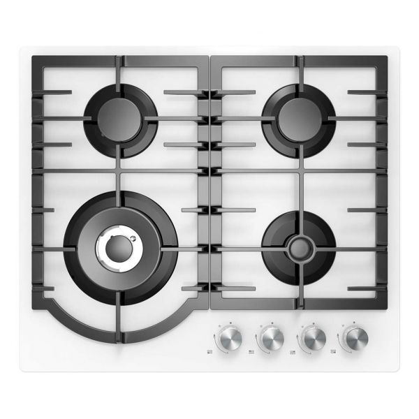 Плита Midea MG696TGW 4 газ конфорки.WOK-конфорка.закаленное стекло.Решетка чугунная.панел управления спереди.Электроподжиг.Газ-контроль.Белый Плита Midea MG696TGW 4 газ конфорки.WOK-конфорка.закаленное стекло.Решетка чугунная.панел управления спереди.Электроподжиг.Газ-контроль.Белый