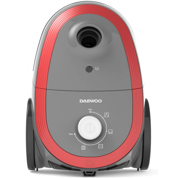 Aspirator Daewoo RC-410G-3700 W. Sac 2,5 l. Controlul puterii pe corp. Tub telescopic. Roşu,