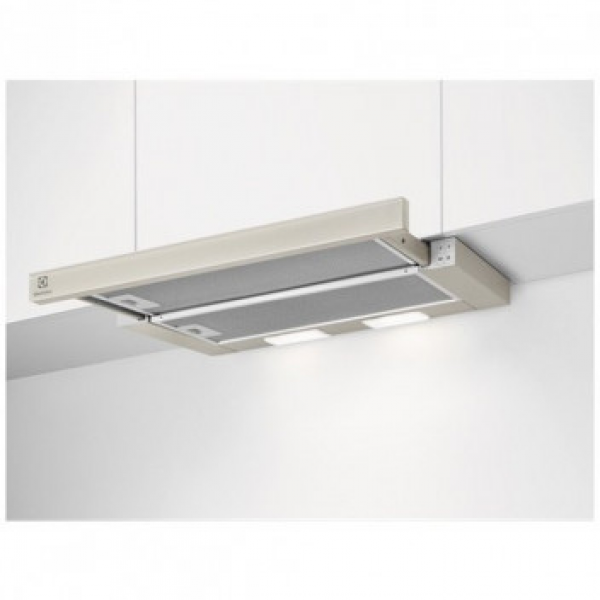 Кухонная Вытяжка Electrolux LFP326AS Тип-телескопическая.(ШхГxВ) 59.8x28.4x17.9 см.Управлениe механическое .Количество моторов 1, 410м³/ч,беж,