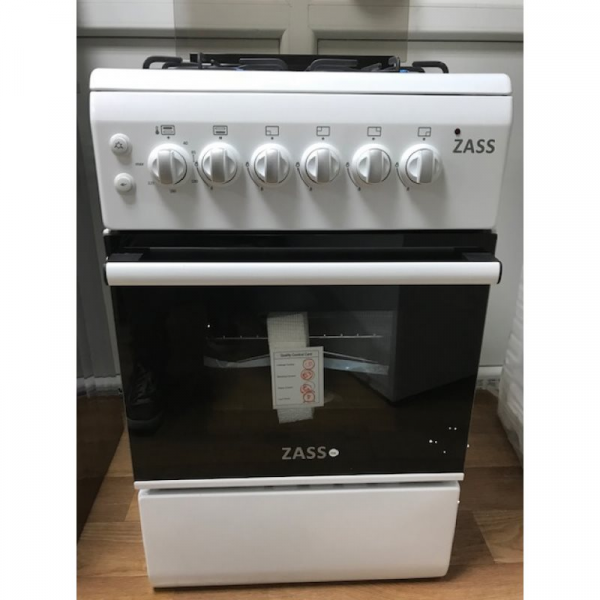 Плита Electroplus Z50 EWH 50x60, 4 газ.конфорки,еврогорелки.электроподжиг,электро духовка,белая,