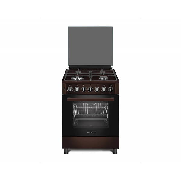 Плита Electroplus Z60 EBR 57x57, 4 газ.конфорки,еврогорелки.электроподжиг,электро духовка,BR,