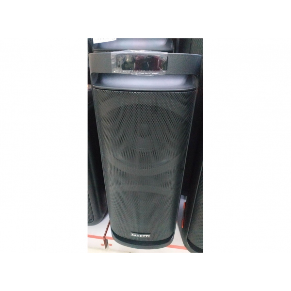 Active Acoustics ZANETTI BOX 17 MM2x6-inch/Bluetooth/USB/TF/FM/REC/telecomandă/baterie 12V 5,5 Ah/intrare AUX/două mufe de intrare microfon/UN MICROFON FĂRĂ