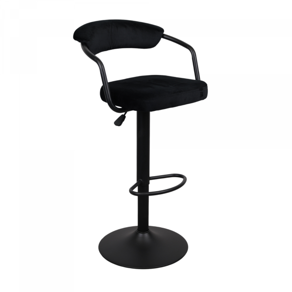 Барный стул SB-31 Бархат Black+Black Leg