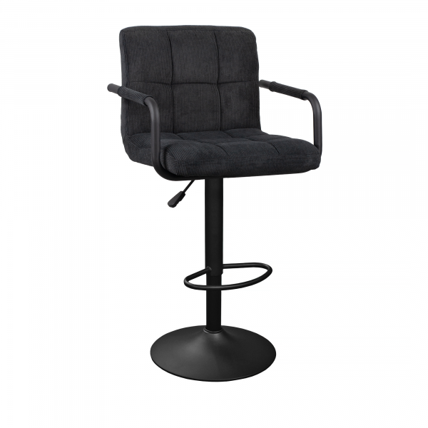 Барный стул SB-042 Velvet Black + Black Leg Барный стул SB-042 Velvet Black + Black Leg