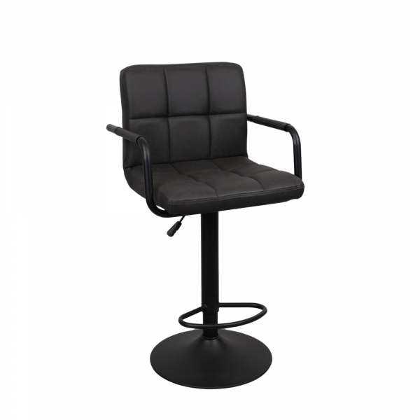 Scaun Bar SB-042 BlackPU+Black Leg
