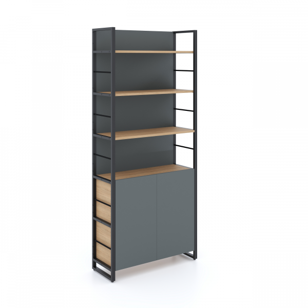 Этажерка Urban 90 Box (с цельной задней панелью и решёткой) Этажерка Urban 90 Box (с цельной задней панелью и решёткой)