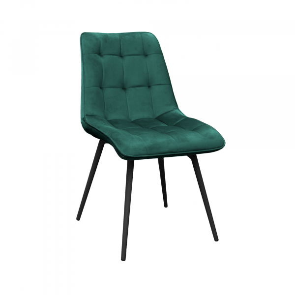 Scaun Capella Catifea Dark Green HLR57+Black Legs Scaun Capella Catifea Dark Green HLR57+Black Legs