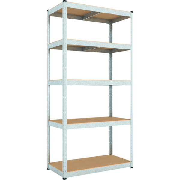 Raft metalic de depozitare Nex Budget 2000x1000x450 mm, 5 rafturi MDF, galvanizat Raft metalic de depozitare Nex Budget 2000x1000x450 mm, 5 rafturi MDF, galvanizat