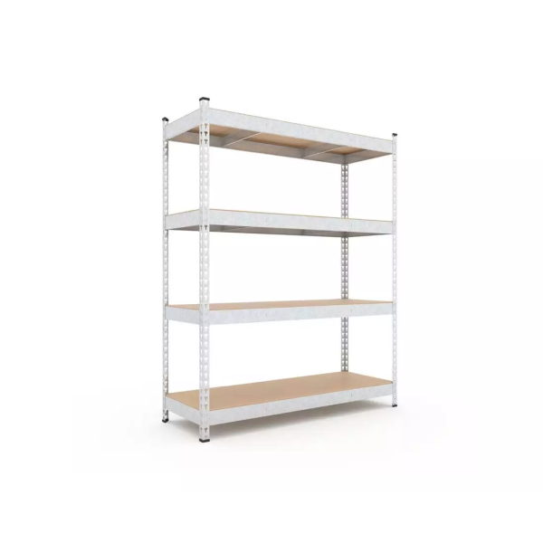 Raft metalic de depozitare Nex Titan 1800x1200x600 mm, 4 rafturi MDF, galvanizat Raft metalic de depozitare Nex Titan 1800x1200x600 mm, 4 rafturi MDF, galvanizat