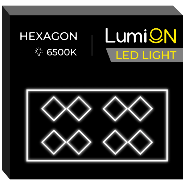 Sistem de iluminat modular LumiON LO-6 (484,5×243,5 cm) Lumina Alb Sistem de iluminat modular LumiON LO-6 (484,5×243,5 cm) Lumina Alb