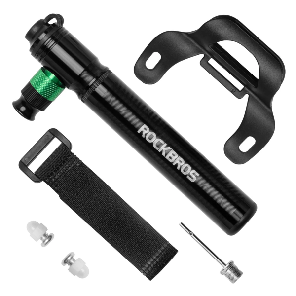 Pompa pentru bicicleta din aluminiu ROCKBROS, 110 PSI - 42320001001 Pompa pentru bicicleta din aluminiu ROCKBROS, 110 PSI - 42320001001