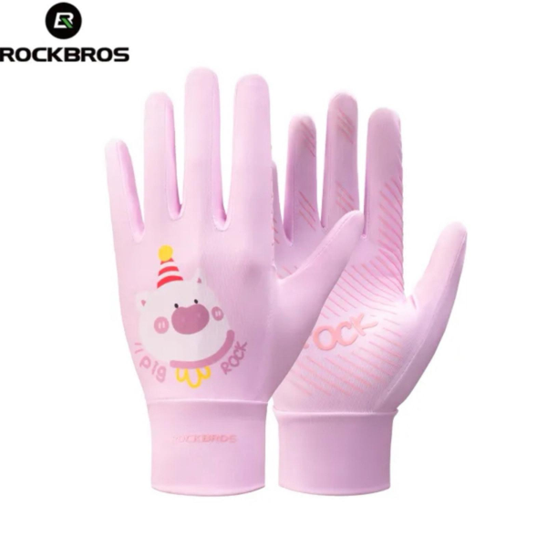 Manusi de ciclism BOCKBROS, pentru copii, marimea M, Porcusor Roz-16210009 Manusi de ciclism BOCKBROS, pentru copii, marimea M, Porcusor Roz-16210009
