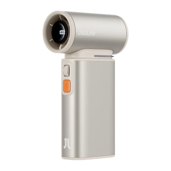 Ventilator portabil de mina JISULIFE Ultra 1, autonomie 1-6h, baterie 9000mAh, 100 viteze, Bej Ventilator portabil de mina JISULIFE Ultra 1, autonomie 1-6h, baterie 9000mAh, 100 viteze, Bej
