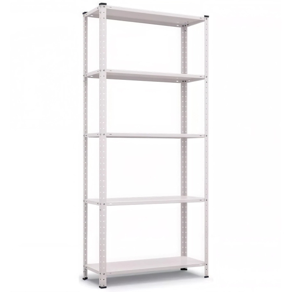Raft metalic de depozitare cu suruburi Nex REK 1700x750x300 mm, 5 rafturi metal, white Raft metalic de depozitare cu suruburi Nex REK 1700x750x300 mm, 5 rafturi metal, white