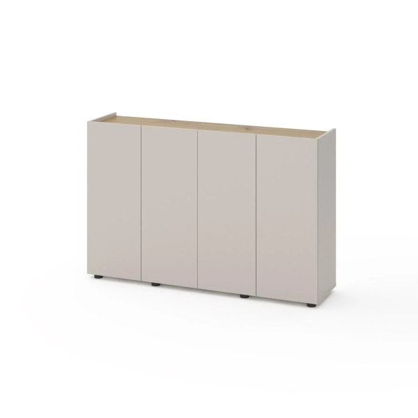 Комод Nex Home B020, 1400x350x920 мм, PAL, Cashmere/Древесина Artisan Oak, NX-00000235 Комод Nex Home B020, 1400x350x920 мм, PAL, Cashmere/Древесина Artisan Oak, NX-00000235