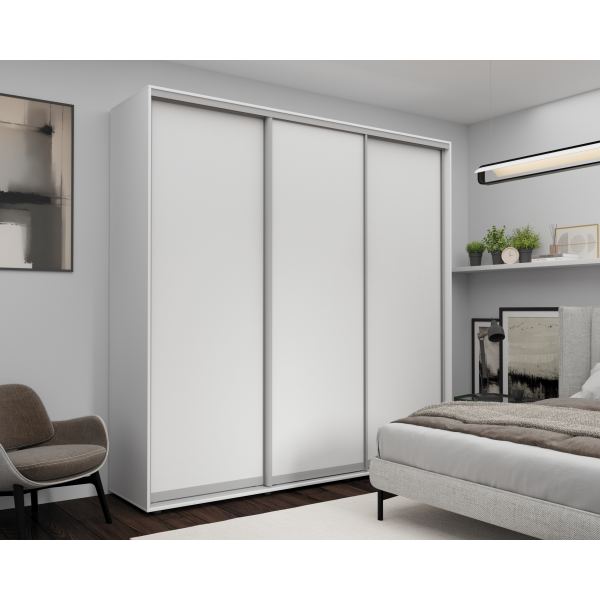 Шкаф с раздвижными дверями Nex Home, ПАЛ, Белый 240x60x240 см Шкаф с раздвижными дверями Nex Home, ПАЛ, Белый 240x60x240 см