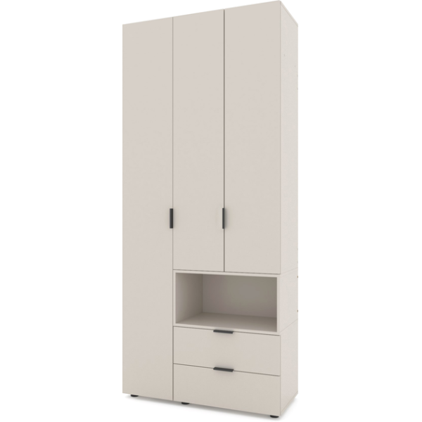Dulap cu usi batante Nex Home A002R, 1000x420x2300 mm, Cashmere Dulap cu usi batante Nex Home A002R, 1000x420x2300 mm, Cashmere