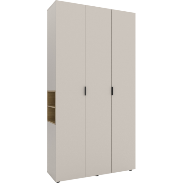 Dulap cu usi batante Nex Home A015L, 1200x420x2300 mm, Cashmere/Oak Artisan Dulap cu usi batante Nex Home A015L, 1200x420x2300 mm, Cashmere/Oak Artisan