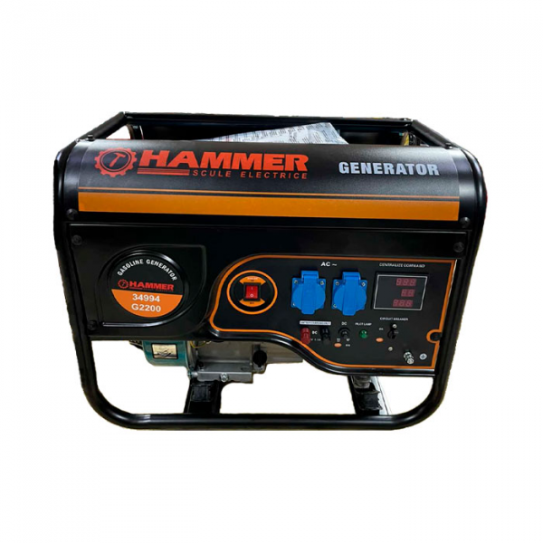Generator pe benzina 2.2kW/230V/208cm3/40kg/AVR. Hammer