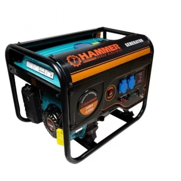 Generator pe benzina 3.0kW/230V/208cm3/45kg/AVR. Hammer