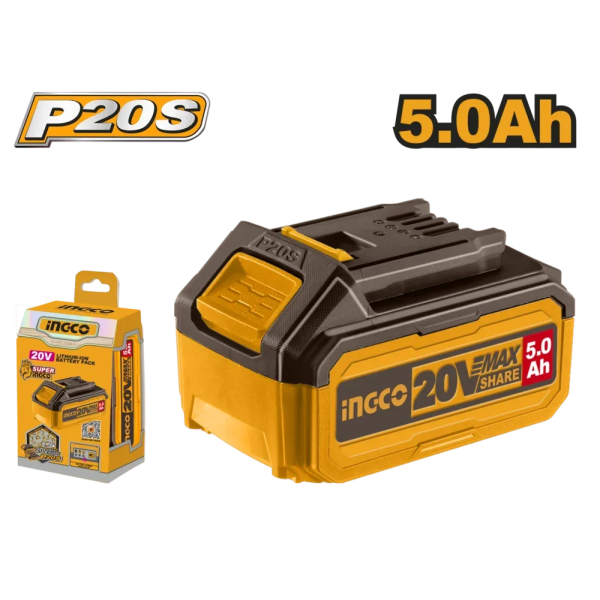 Аккумулятор Li-Ion 5.0Ah 20V INDUSTRIAL INGCO FBLI20031 Аккумулятор Li-Ion 5.0Ah 20V INDUSTRIAL INGCO FBLI20031