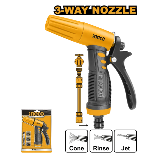 пистолет ирригационный 9 функции 3/4 INGCO HWSG092