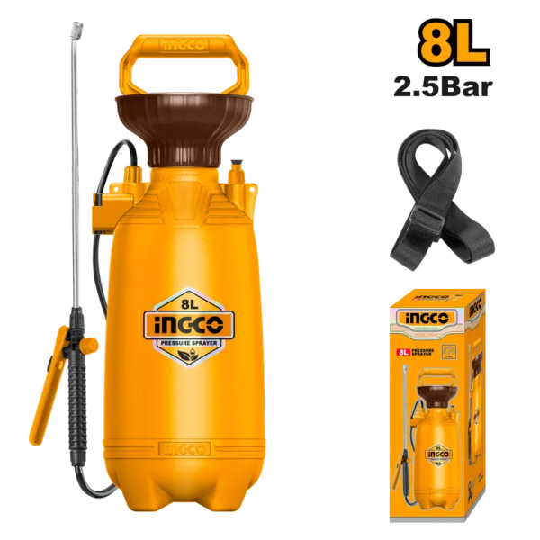 Распылитель ручной 8L 2.5bar INGCO HSPP30802 Распылитель ручной 8L 2.5bar INGCO HSPP30802