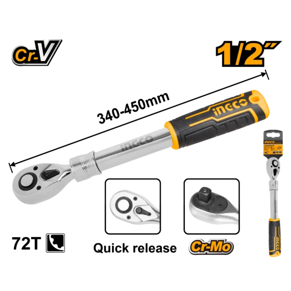 Трещетка 1/2" INGCO HRTH08128L
