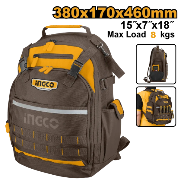 Рюкзак для инструментов INGCO HBP03028 Рюкзак для инструментов INGCO HBP03028
