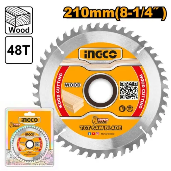 Диск по дереву 210х30мм 48T INGCO TSB121022