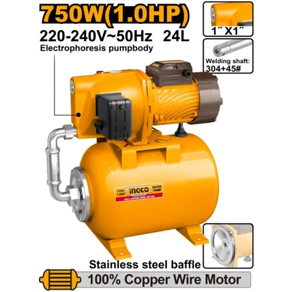 Гидрофор 750W INGCO JPT075068 Гидрофор 750W INGCO JPT075068