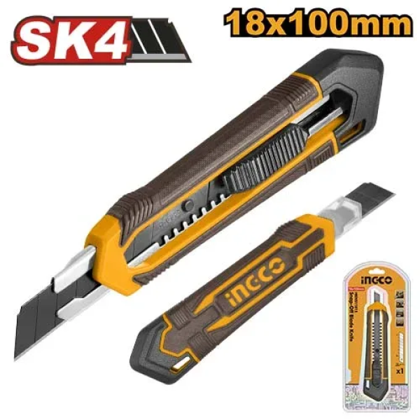 Нож малярный 18mm*100 INGCO HKNS11815 Нож малярный 18mm*100 INGCO HKNS11815