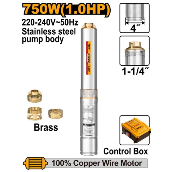 Насос погружной 550W(1.0HP) 80m INGCO DWP75062 Насос погружной 550W(1.0HP) 80m INGCO DWP75062