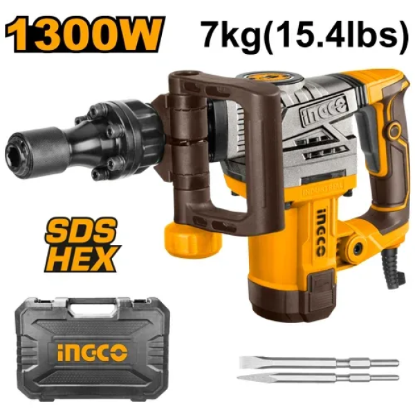 Отбойный молоток INDUSTRIAL 1300W INGCO PDB130018 Отбойный молоток INDUSTRIAL 1300W INGCO PDB130018