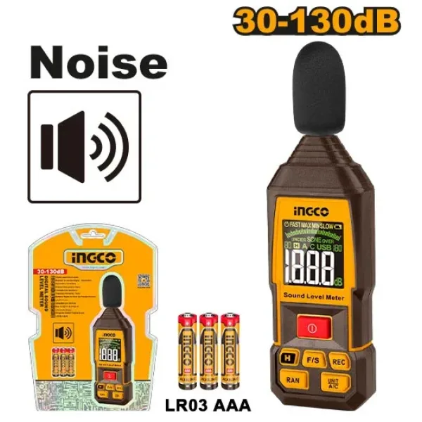 Цифровой шумомер INDUSTRIAL INGCO HETSL031 Цифровой шумомер INDUSTRIAL INGCO HETSL031