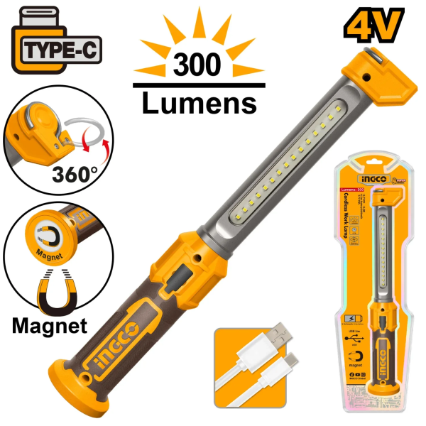 Лампа аккумуляторная 4В INGCO HWLI043006