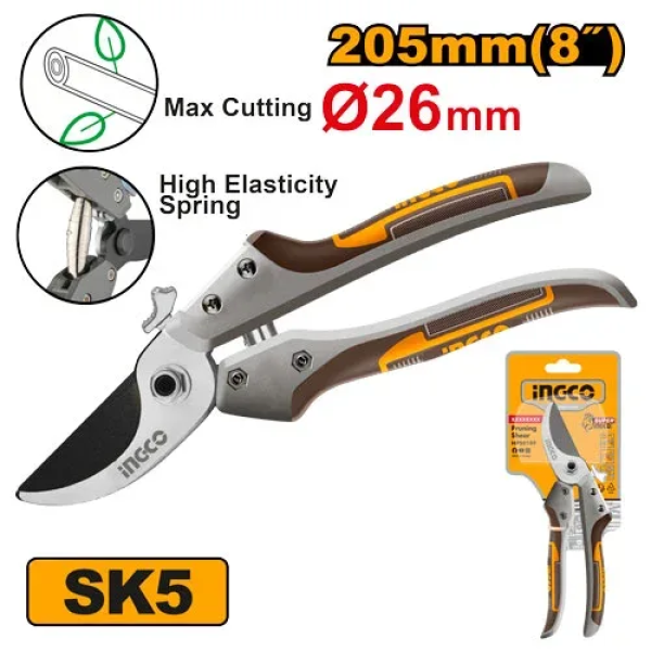 Секатор cадовый 220mm INGCO HPS0308 Секатор cадовый 220mm INGCO HPS0308