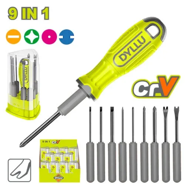 Set surubelnita cu biti 9in1 DYLLU DTSS1B10