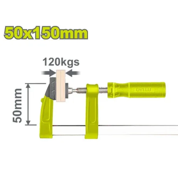 Струбцина столярная тип F 50x200мм DYLLU DTCP2152