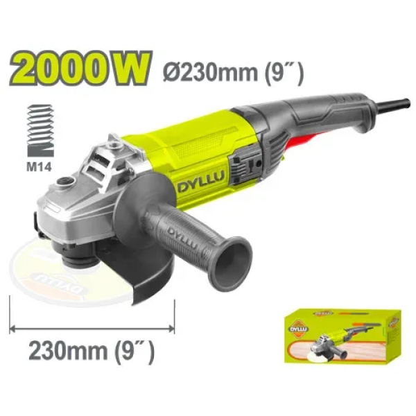 Болгарка 230мм 2000Вт DYLLU DTAG852001