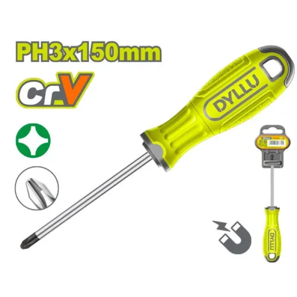 Surubelniță cruce PH3*150mm DYLLU DTSD2236