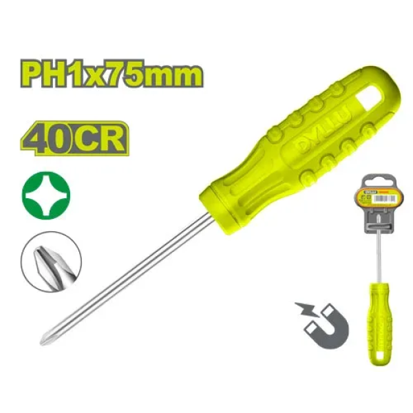 Surubelniță cruce PH1*75mm DYLLU DTSD4913