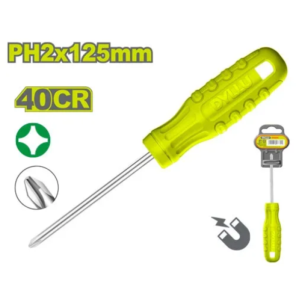 Surubelniță cruce PH2*125mm DYLLU DTSD4925