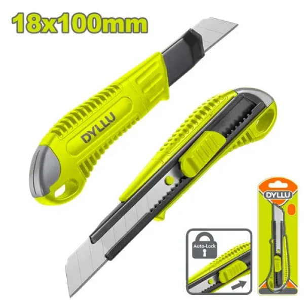 Cutter retractabil 18х100mm DYLLU DTSK3918 Cutter retractabil 18х100mm DYLLU DTSK3918
