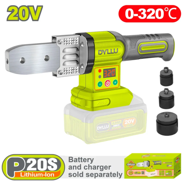 Aparat de sudat țevi de polipropilenă compatibil cu acumulator 20V DYLLU DTWM2018