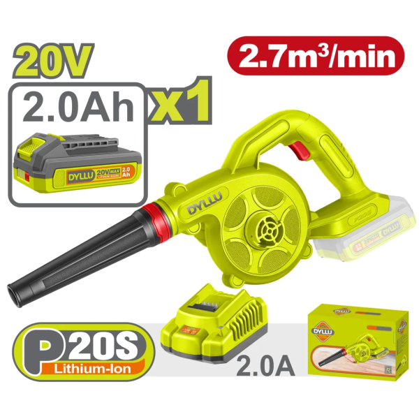 Suflanta frunze pe acumulator 20V/2.0Ah Li-Ion DYLLU DTBLP5521
