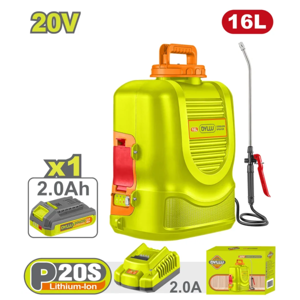 Распылитель ручной 20V 1*2A.h 16л DYLLU DTLSY20162