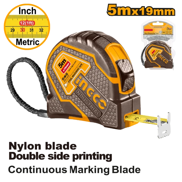 Рулетка 5м*19мм INGCO HSMT88052