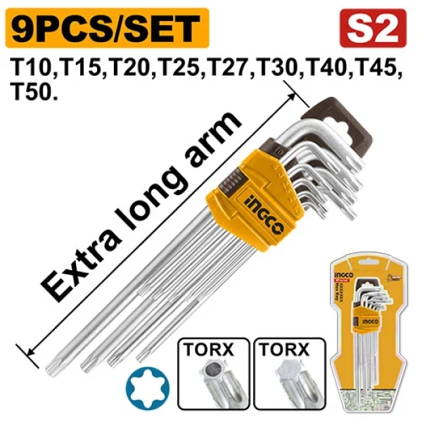 Set chei hexagonale 9 buc INGCO HHK13092 Set chei hexagonale 9 buc INGCO HHK13092