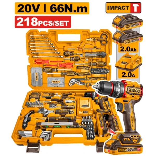 Set de instrumente 218 buc INGCO HKTHP42182